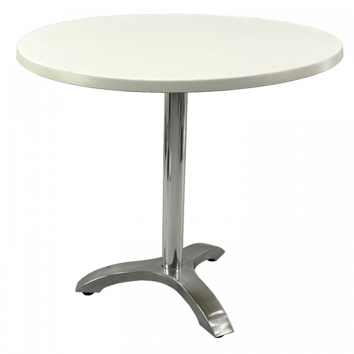 Masa restaurant rotunda D80xh74cm Raki Uni Art, blat werzalit si picior aluminiu