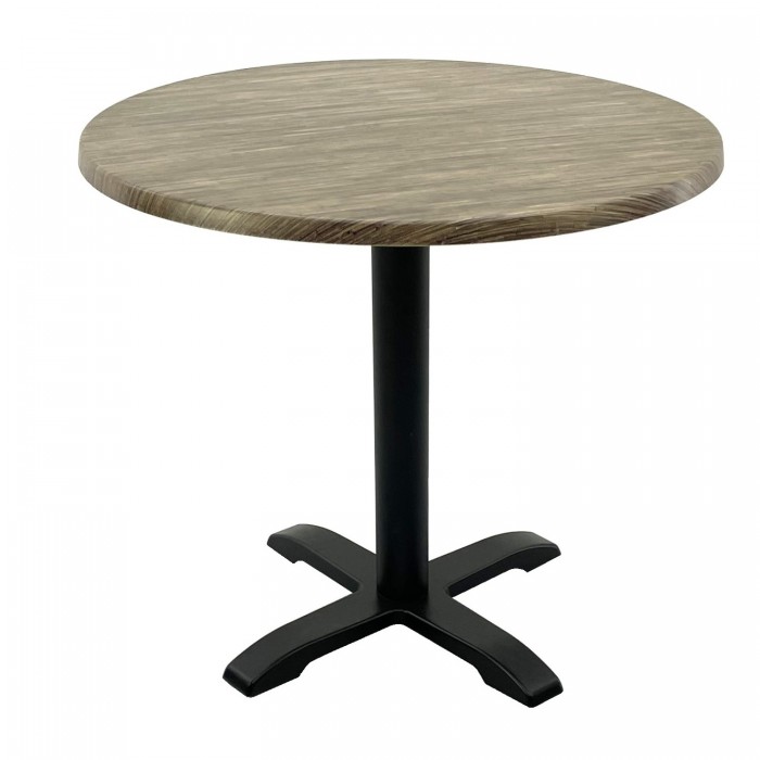Masa restaurant/terasa rotunda D80xh74cm Raki Dark Seagrass, blat werzalit si baza metalica