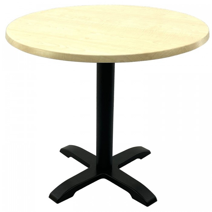 Masa restaurant/terasa rotunda D80xh74cm Raki Maple, blat werzalit si baza metalica