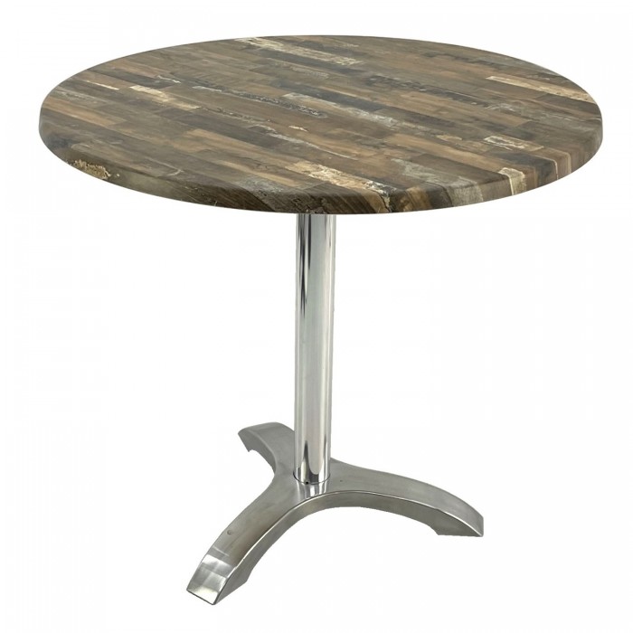Masa rotunda cafenea D80xh74cm, Raki Maracaibo, blat werzalit si picior aluminiu