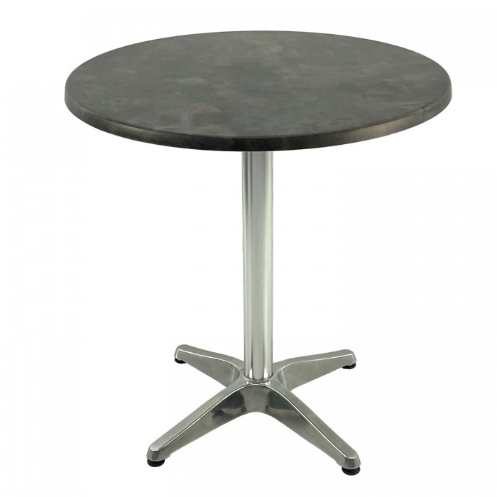 Masa rotunda pentru cafenea D70xh74cm Raki Metalic Oxid, blat werzalit si baza din aluminiu