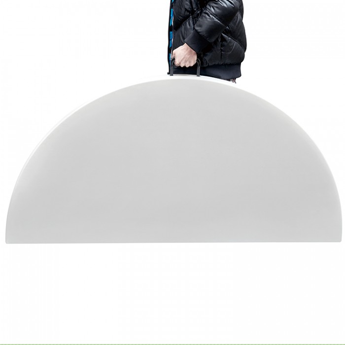 Masa rotunda pliabila tip valiza CULINARO, D180xh74cm, plastic/metal