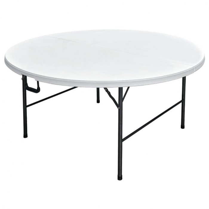 Masa rotunda pliabila tip valiza CULINARO, D180xh74cm, plastic/metal