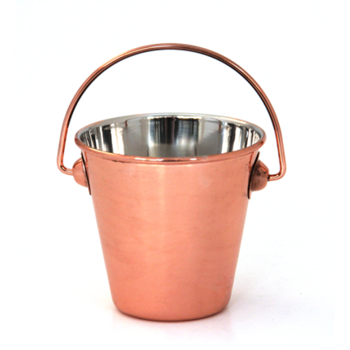 Mini galeata servire CULINARO, 7cm, inox cu strat cupru