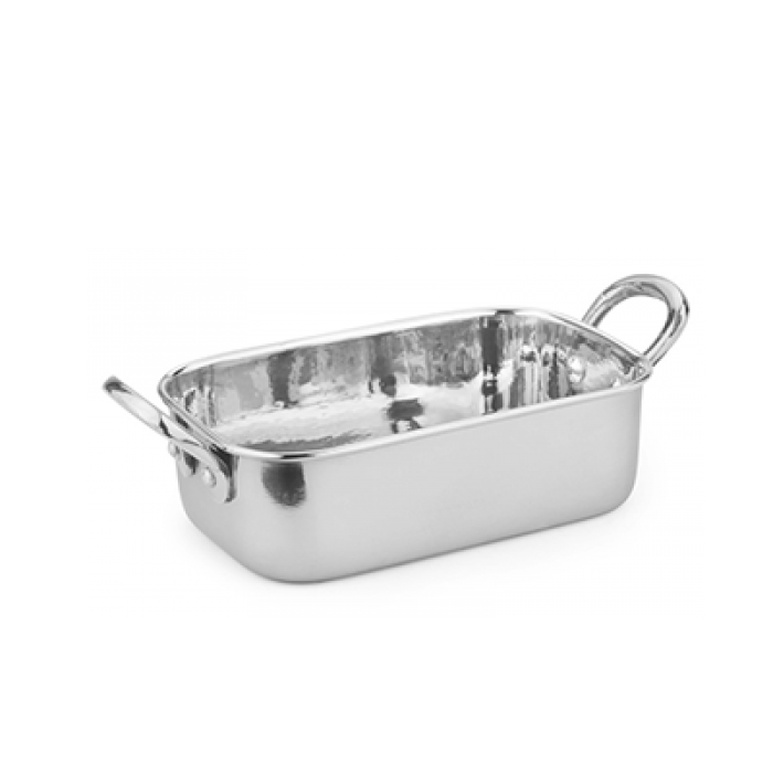 Mini tava inox pentru servire CULINARO, 12,5x8,5xh3,7cm, 350ml