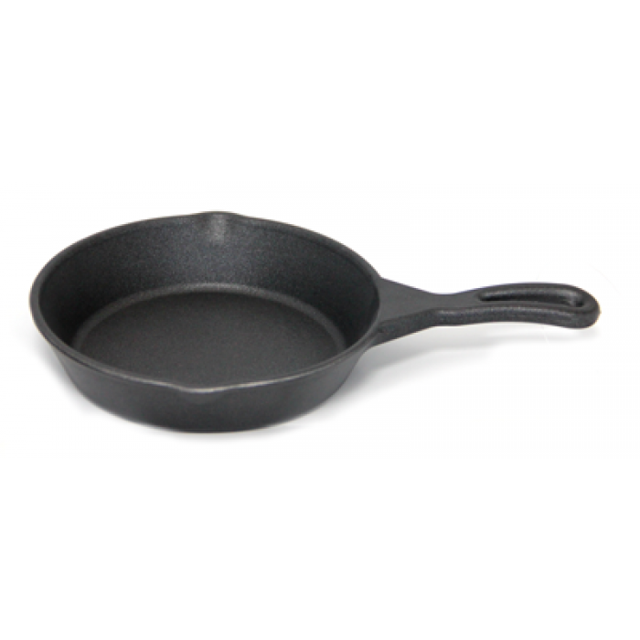 Mini tigaie pentru servire, aluminiu, CULINARO, D16xh3,5cm, negru mat