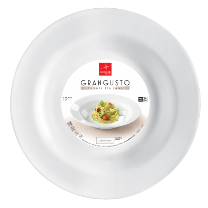 Farfurie opal paste BORMIOLI GRANGUSTO D29,5xh4,9cm