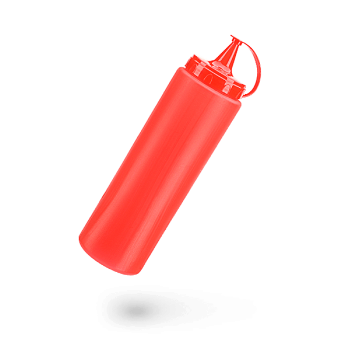 Sticla dispenser ketchup RAKI 700ml