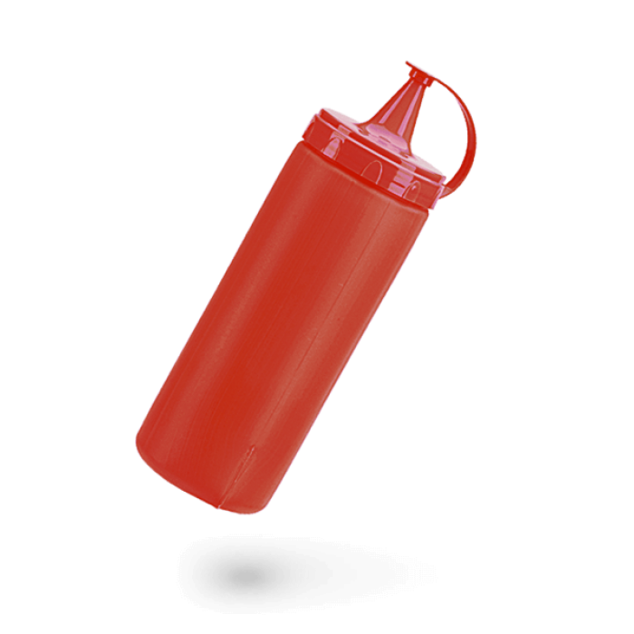 Sticla dispenser ketchup RAKI 400ml