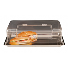 Set servire bufet RAKI platou GN 1/1 cu capac acrilic, 56x36xh16cm