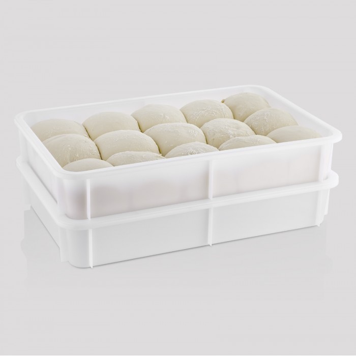 Tava pentru aluat pizza CULINARO 600x400xh100mm, polipropilena