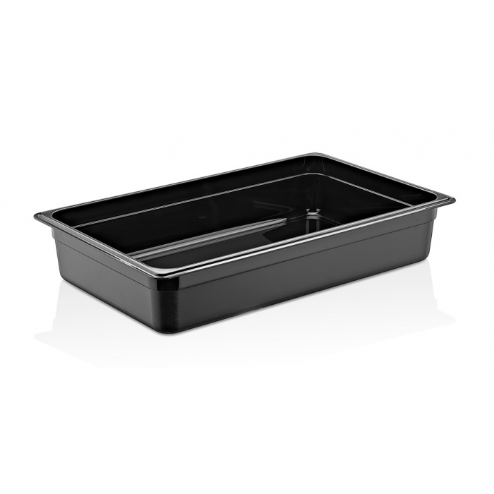 Tava gastronorm polipropilena CULINARO 1/1-100, 530x325x100mm, 13lt, neagra