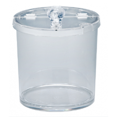 Recipient policarbonat rotund cu capac RAKI, 750ml, D11xh12cm