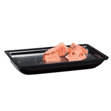 Platou servire pepene RAKI, 55x35,5cm, tava policarbonat si suport acrilic