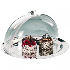 Platou metalic rotund cu capac rolltop RAKI, D43cm