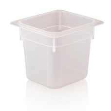 Tava gastronorm polipropilena RAKI 1/6-150, 176x162x150mm, 2,2lt, alba