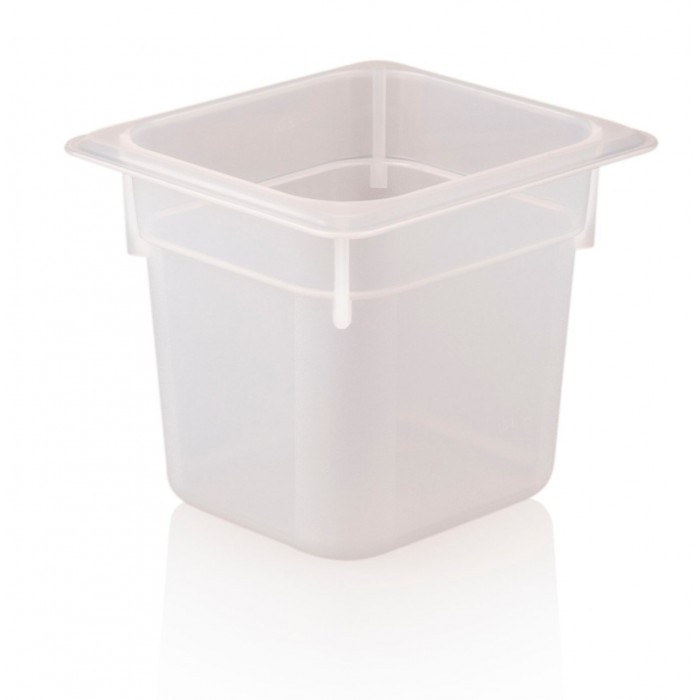 Tava gastronorm polipropilena RAKI 1/6-150, 176x162x150mm, 2,2lt, alba
