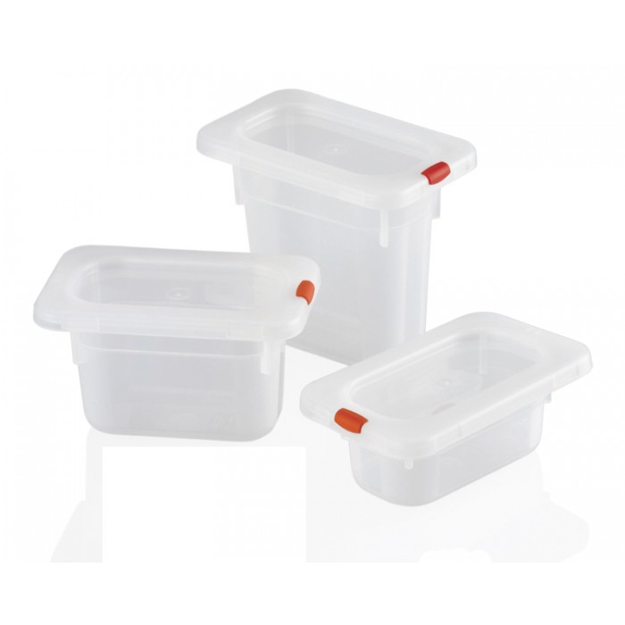 Tava gastronorm polipropilena RAKI 1/9-100, 176x108x100mm, 850ml, alba 