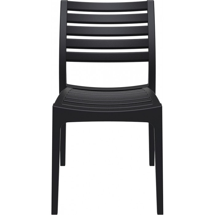 Scaun polipropilena cu fibra de sticla, SIESTA ARES, 48x58xh82cm, negru