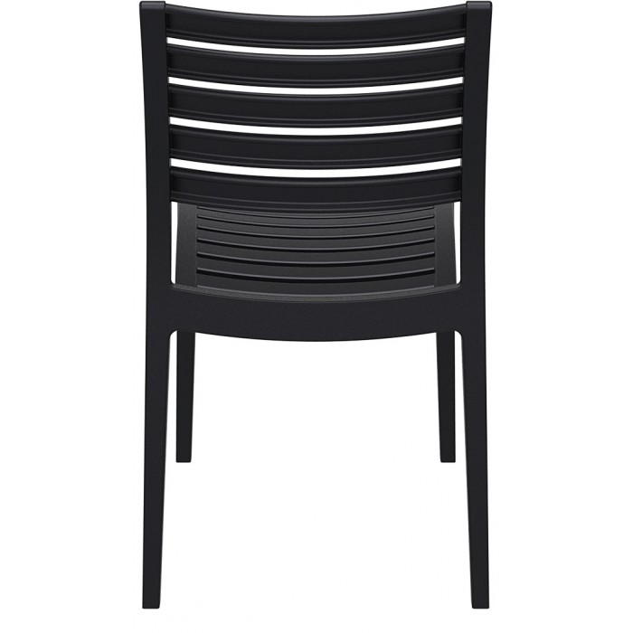 Scaun polipropilena cu fibra de sticla, SIESTA ARES, 48x58xh82cm, negru