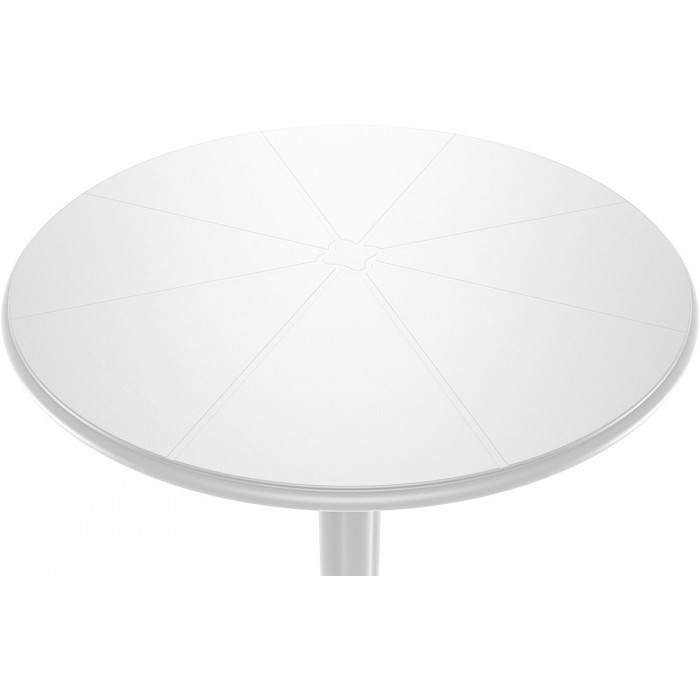 Masa bar rotunda SIESTA OCTOPUS, D60xh108cm, polipropilena cu fibra de sticla, alba