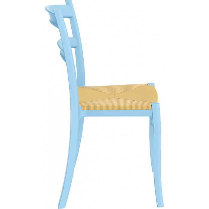 Scaun SIESTA TIFFANY-S, 45x51xh85cm, polipropilena cu fibra de sticla, albastru