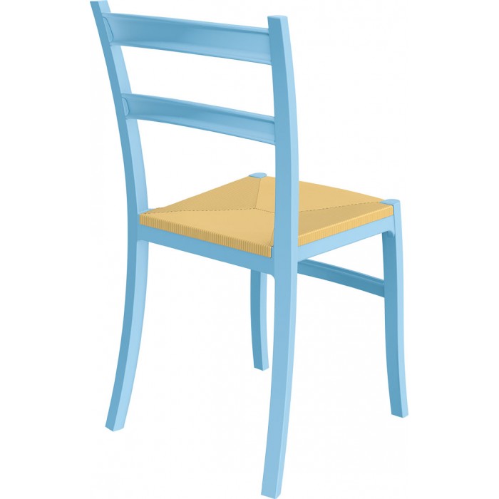 Scaun SIESTA TIFFANY-S, 45x51xh85cm, polipropilena cu fibra de sticla, albastru