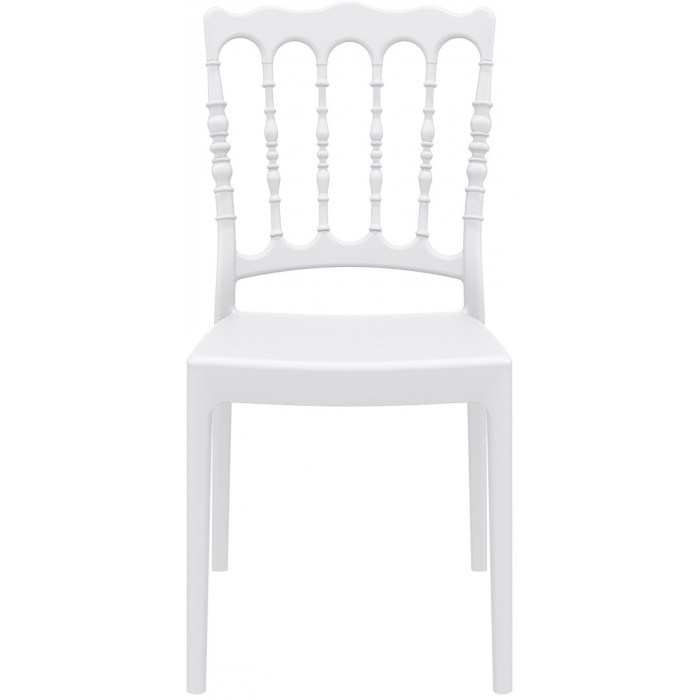 Scaun evenimente SIESTA NAPOLEON, 45x55xh92cm, polipropilena cu fibra de sticla, alb