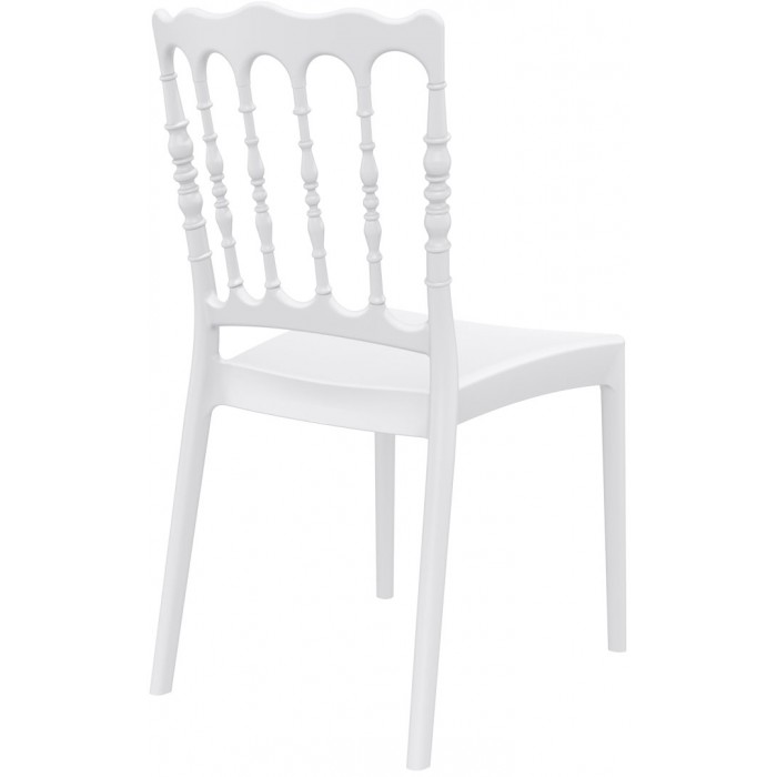 Scaun evenimente SIESTA NAPOLEON, 45x55xh92cm, polipropilena cu fibra de sticla, alb