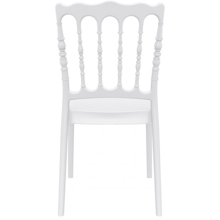 Scaun evenimente SIESTA NAPOLEON, 45x55xh92cm, polipropilena cu fibra de sticla, alb