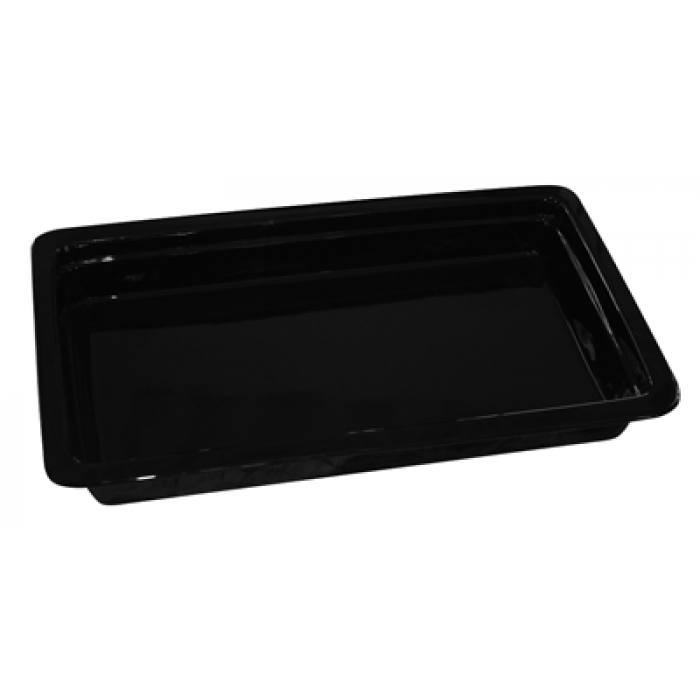 Tava gastronorm bufet, portelan CULINARO GN 1/1-60, 530x325x60mm, 6,5lt, neagra