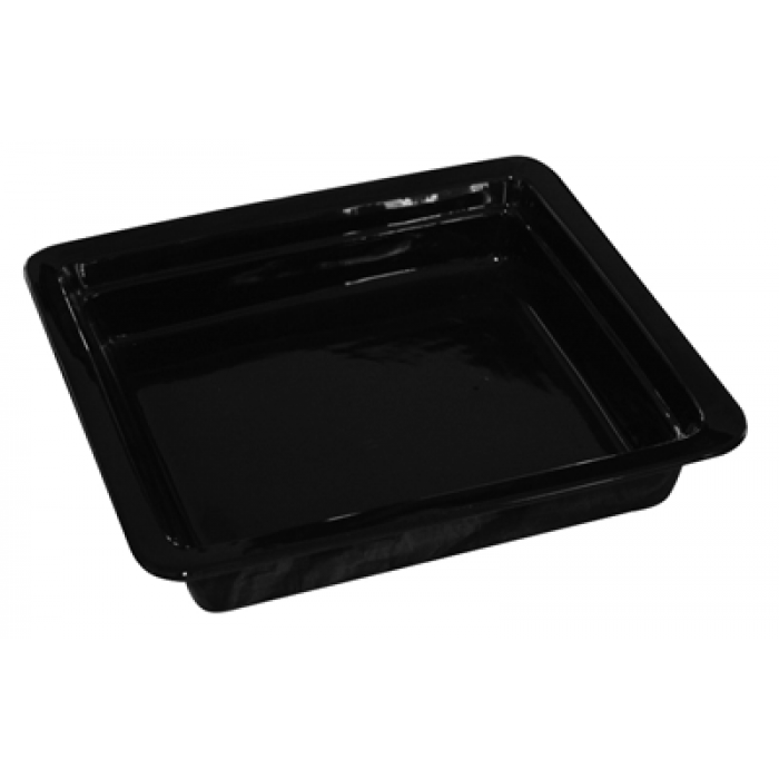 Tava gastronorm bufet, portelan CULINARO GN 1/2-60, 325x265x60mm, 3,6lt, neagra