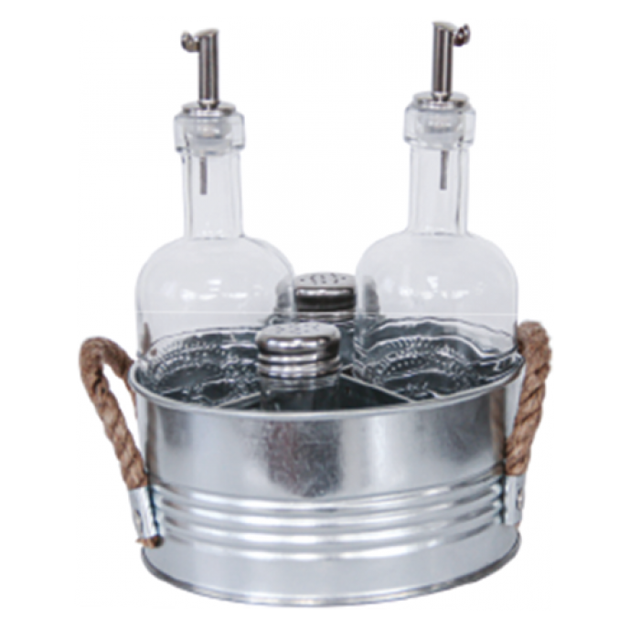 Oliviera cu suport metalic zincat 5 piese RAKI 350ml