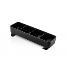 Organizator cu 3 separatoare RAKI, GN 2/4 53x16,2xh8cm, negru, fara capac