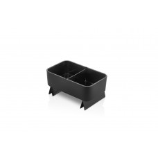 Organizator cu doua compartimente RAKI, GN 1/4 26,5x16,2xh8cm, negru, fara capac