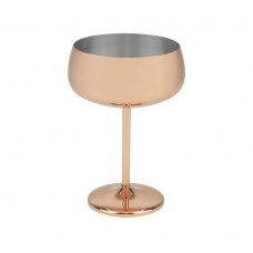 Pahar cocktail din inox CULINARO Cooper, 450ml, 10xh16,5cm, Rose Gold