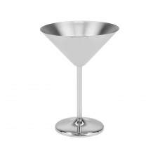 Pahar martini din inox CULINARO Silver, 250ml, 12xh16cm, argintiu