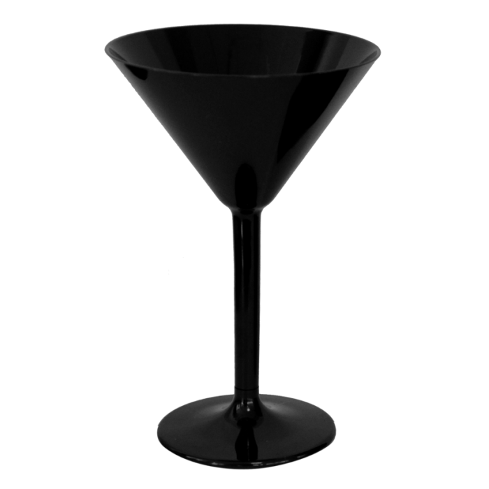 Pahar martini policarbonat RAKI 200ml 11xh17cm negru