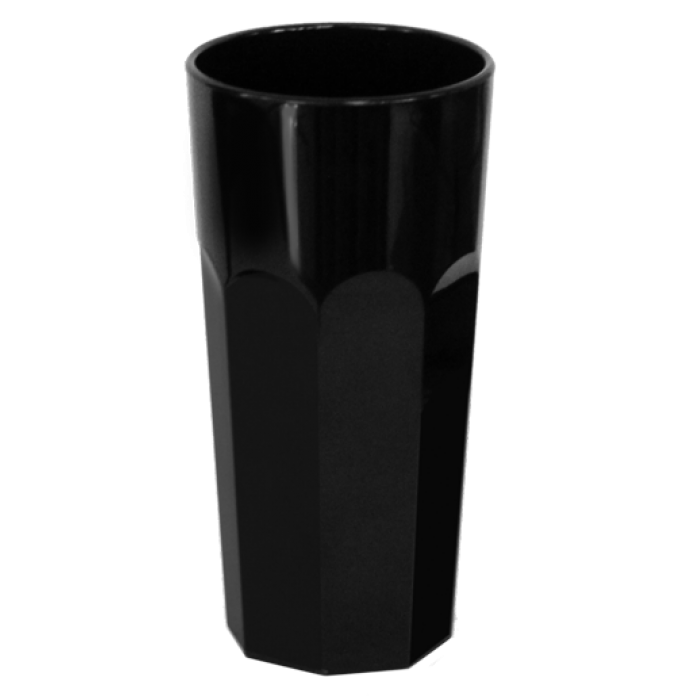 Pahar policarbonat RAKI 360ml 7,5xh14,8cm negru