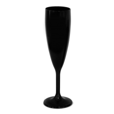 Pahar sampanie policarbonat RAKI PREMIUM BLACK, 180ml, D5,5xh21,8cm