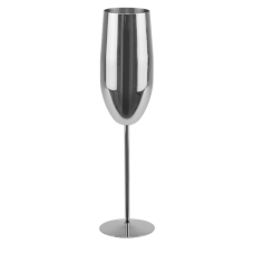 Pahar sampanie din inox CULINARO Silver, 300ml, D6xh25cm, argintiu