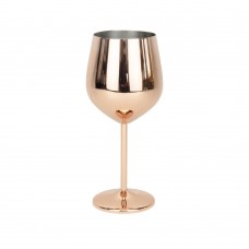 Pahar vin din inox CULINARO Cooper, 520ml, 7,3xh21,5cm, Rose Gold