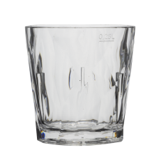 Pahar whisky policarbonat RAKI DIAMOND CLEAR, 250ml, D8,7xh9cm