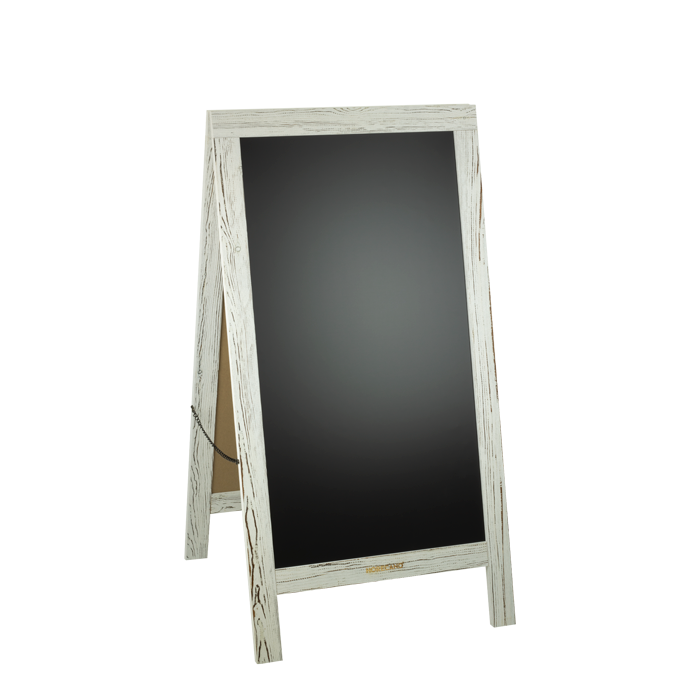 Panou stradal informativ tip A, RAKI, 101,5x50,8cm, cadru alb vintage