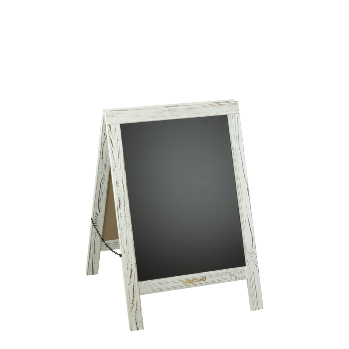 Panou stradal informativ tip A, RAKI, 76x50,8cm, cadru alb vintage