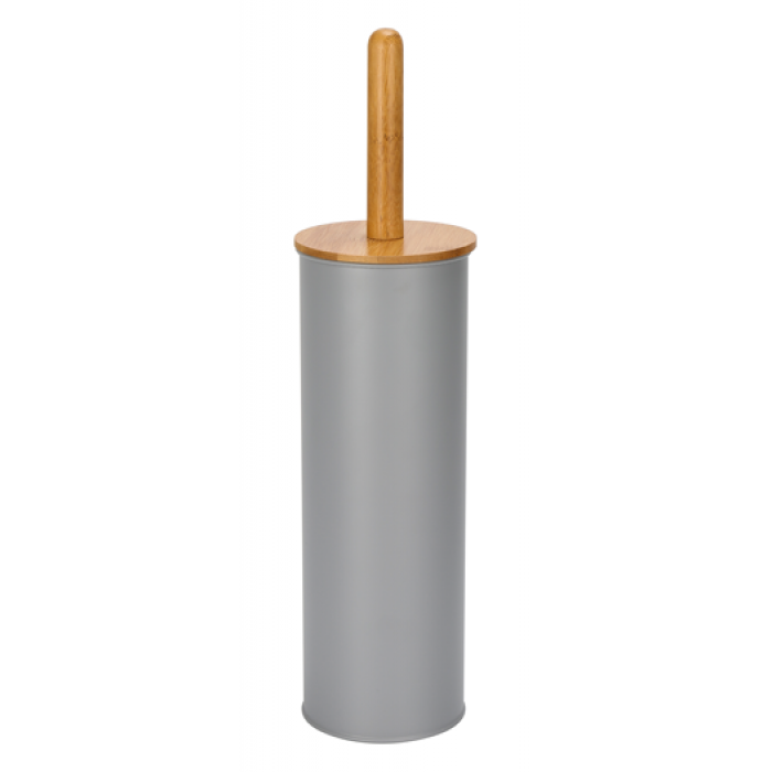 Perie WC cu maner bambus RAKI 10xh38cm gri