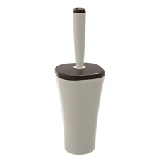 Perie WC cu suport bej plastic RAKI PAPILLON 11,2x11,2xh35,2cm