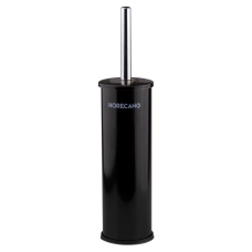 Perie WC cu suport inox negru RAKI 8xh37cm