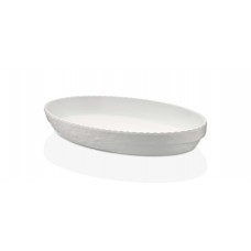 Platou adanc melamina oval RAKI OLIE, 40x25xh5,5cm alb