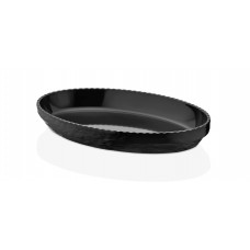 Platou adanc melamina oval RAKI OLIE, 40x25xh5,5cm negru